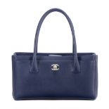 A BLUE SMALL EXECUTIVE CERF TOTE Chanel, 2014 (includes serial sticker, authenticity card and dus...