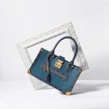 A BLUE SUHALI LEATHER LE FABULEUX BAG Louis Vuitton, 2003 (includes keys and cloche)