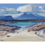 James Fullarton (British, born 1946) Eigg and Rhum 66 x 76.2 cm. (26 x 30 in.)