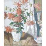 John Maclauchlan Milne RSA (British, 1886-1957) Dahlias 61 x 50.8 cm. (24 x 20 in.)