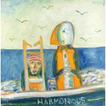 John Bellany C.B.E., R.A., H.R.S.A., L.L.D.(Lon) (British, 1942-2013) Harmonious 91 x 91.5 cm. (3...