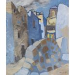 Denis Peploe RSA (British, 1914-1993) Street Scene 76 x 63.5 cm. (29 15/16 x 25 in.)