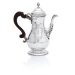 A George II Coffee Pot, Maker's mark unclear, London, 1759