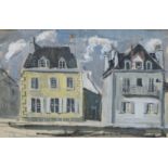 Anne Redpath OBE RSA ARA LLD ARWS ROI RBA (British, 1895-1965) Two Houses, Concarneau 24 x 36.5 c...