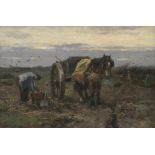 Johan Frederik Cornelis Scherrewitz (Dutch, 1868-1951) Loading potatoes