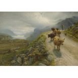 Joseph Farquharson RA (British, 1846-1935) To Valley Pastures, Loch Maree 71.1 x 101.6 cm. (28 x ...