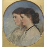 Sir Francis Grant RA (British, 1803-1878) Double portrait of the artist's daughters, Elizabeth an...
