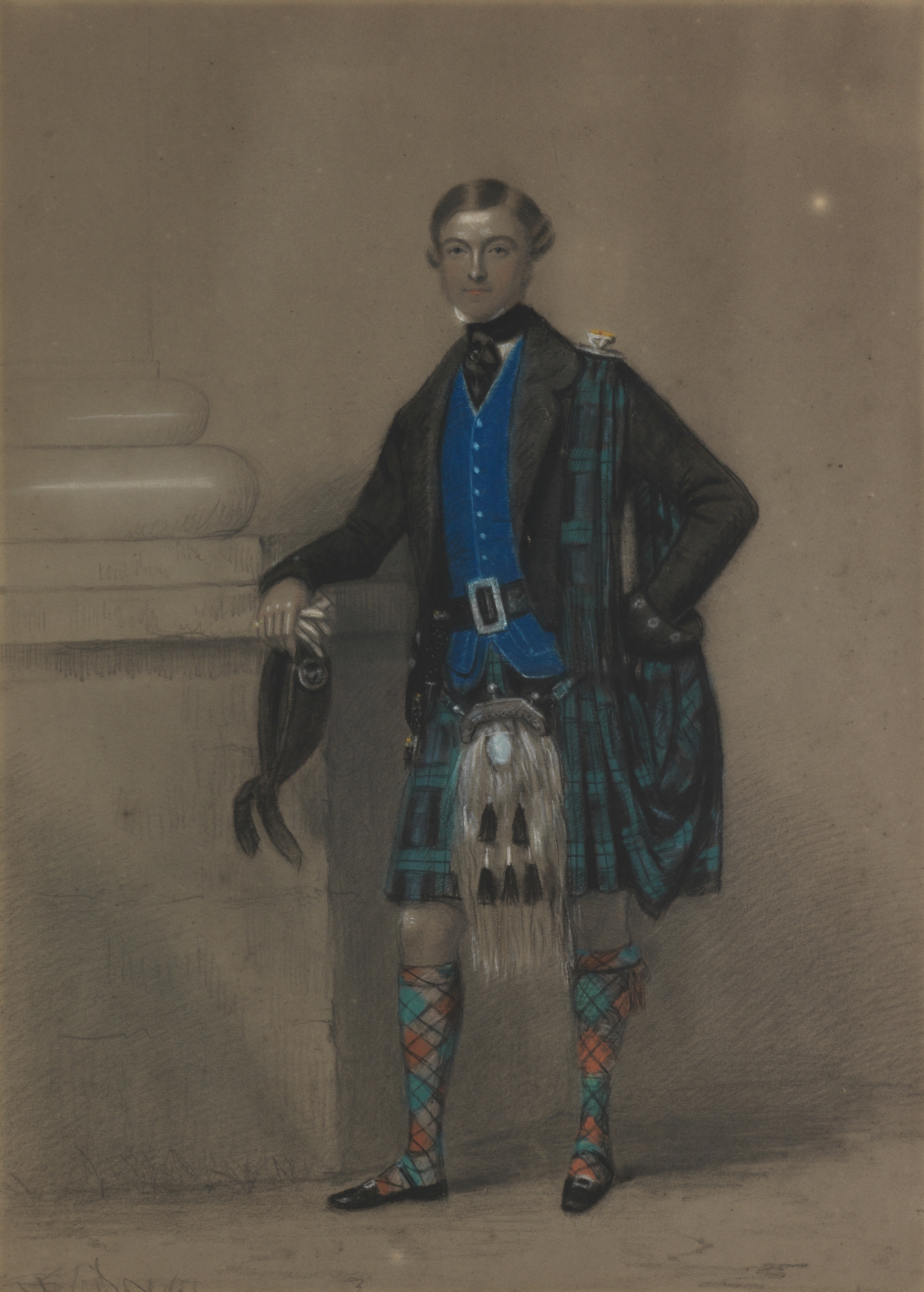 Attributed to After Sir George Hayter (British, 1792-1871) A full length portrait of a gentleman ...