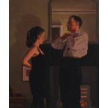 Jack Vettriano OBE Hon LLD (British, born 1951) Between Darkness and Dawn, study 38.1 x 30.5 cm. ...