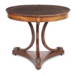 A mid 19th century mahogany centre table
