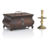 An 18th Century Mahogany Table Casket, probably Dutch (2)