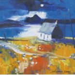 John Lowrie Morrison (British, born 1948) Moon over Ben Talla, Isle of Mull 40.7 x 40.7 cm. (16 x...