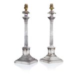 A Pair of Edwardian Table Lamps, Walter Latham & Son, Sheffield, 1901, (2)