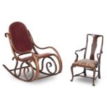 George I style mahogany child's armchair by Wylie and Lochhead (2)