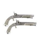 A Pair Of Highland All-Metal Percussion Belt Pistols (2)