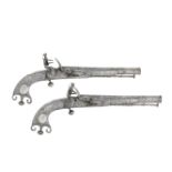 A Pair Of Scottish Flintlock All-Steel Belt Pistols (2)