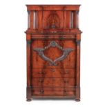 A mid 19th century Scottish mahogany hall chest