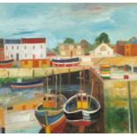 John Bellany C.B.E., R.A., H.R.S.A., L.L.D.(Lon) (British, 1942-2013) Port Seton 152.4 x 152.4 cm...