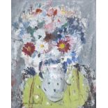 Anne Redpath OBE RSA ARA LLD ARWS ROI RBA (British, 1895-1965) Summer Flowers in a Spotted Jug 45...