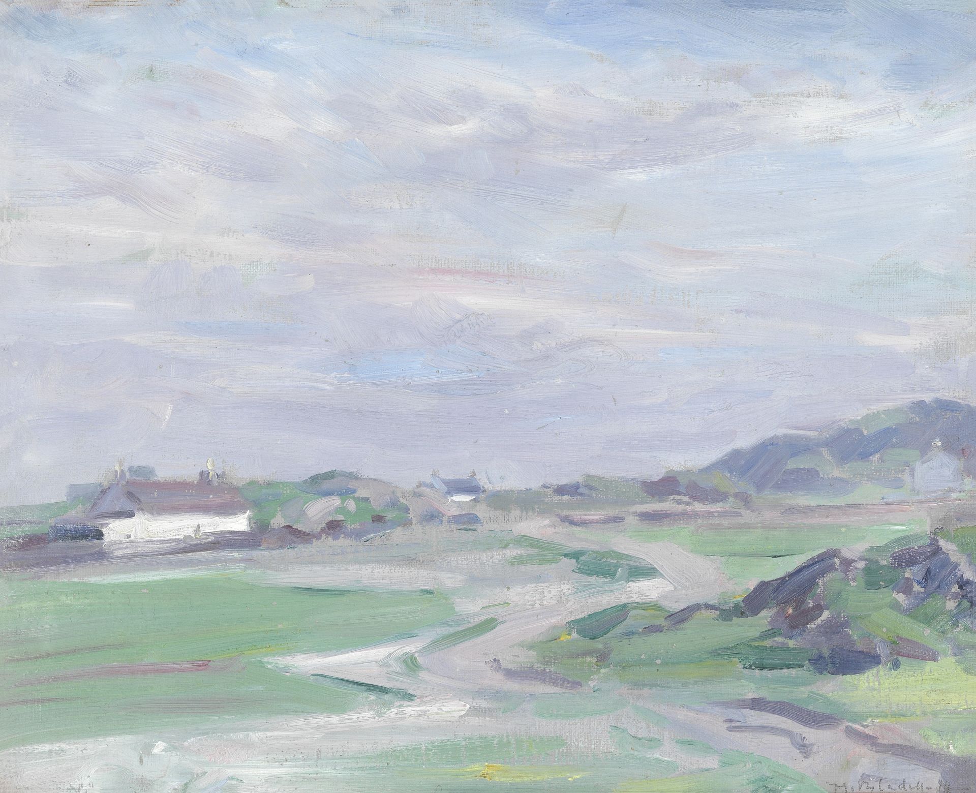 Francis Campbell Boileau Cadell RSA RSW (British, 1883-1937) Iona landscape 36.8 x 45.7 cm. (14 1...