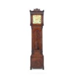 An early 19th century Scottish mahogany longcase clock