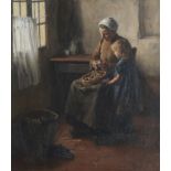 Theodorus (Theo) ter Weeme (Dutch, 1868-1943) Preparing dinner