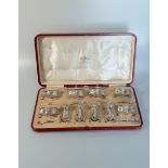 A ten-piece cruet set by George Edward & Sons, Chester 1911