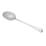 A George II Hanoverian Hash Spoon, by William Davie, Assay master's mark of Edward Lothian, Edin...
