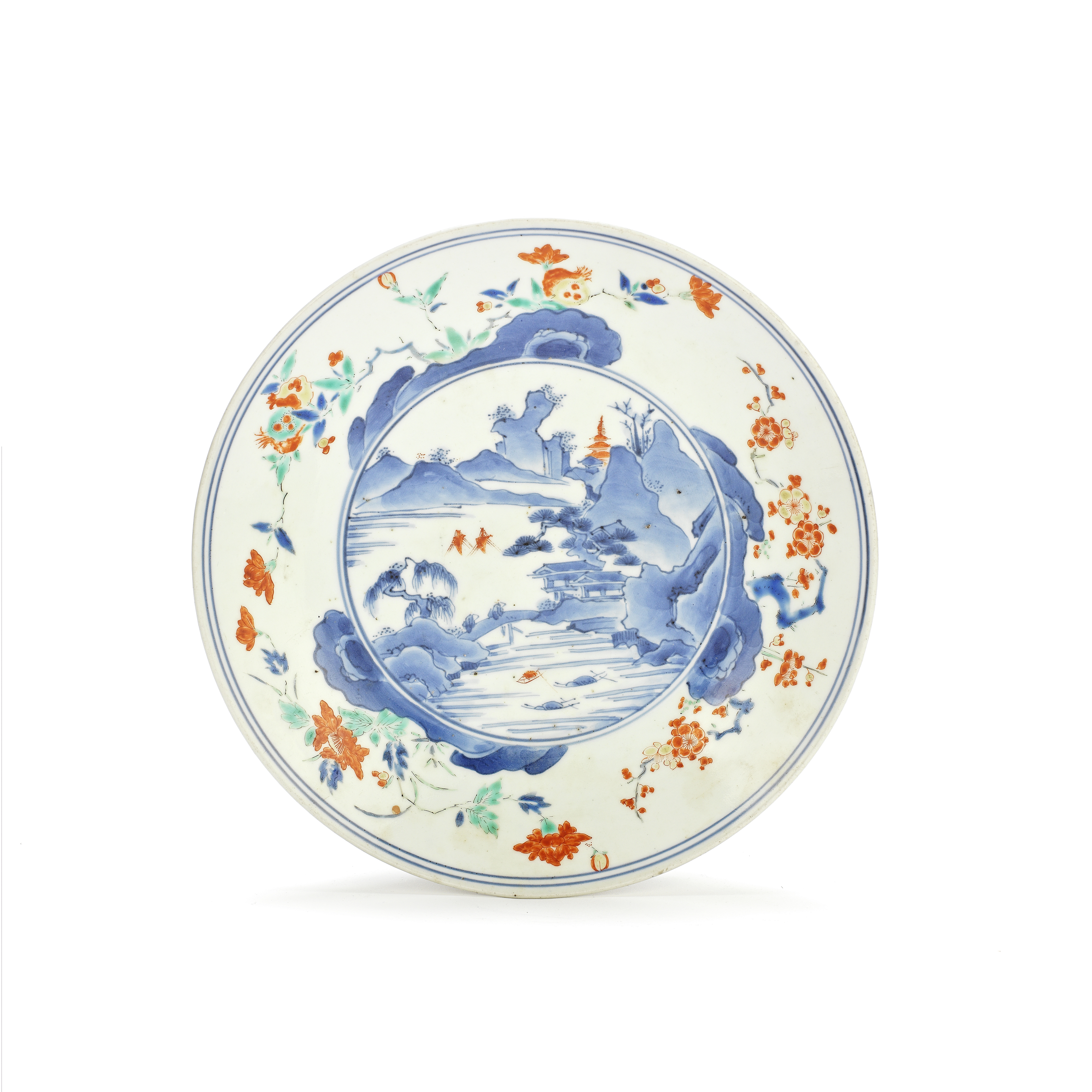 A KAKIEMON-STYLE DISH Edo Period