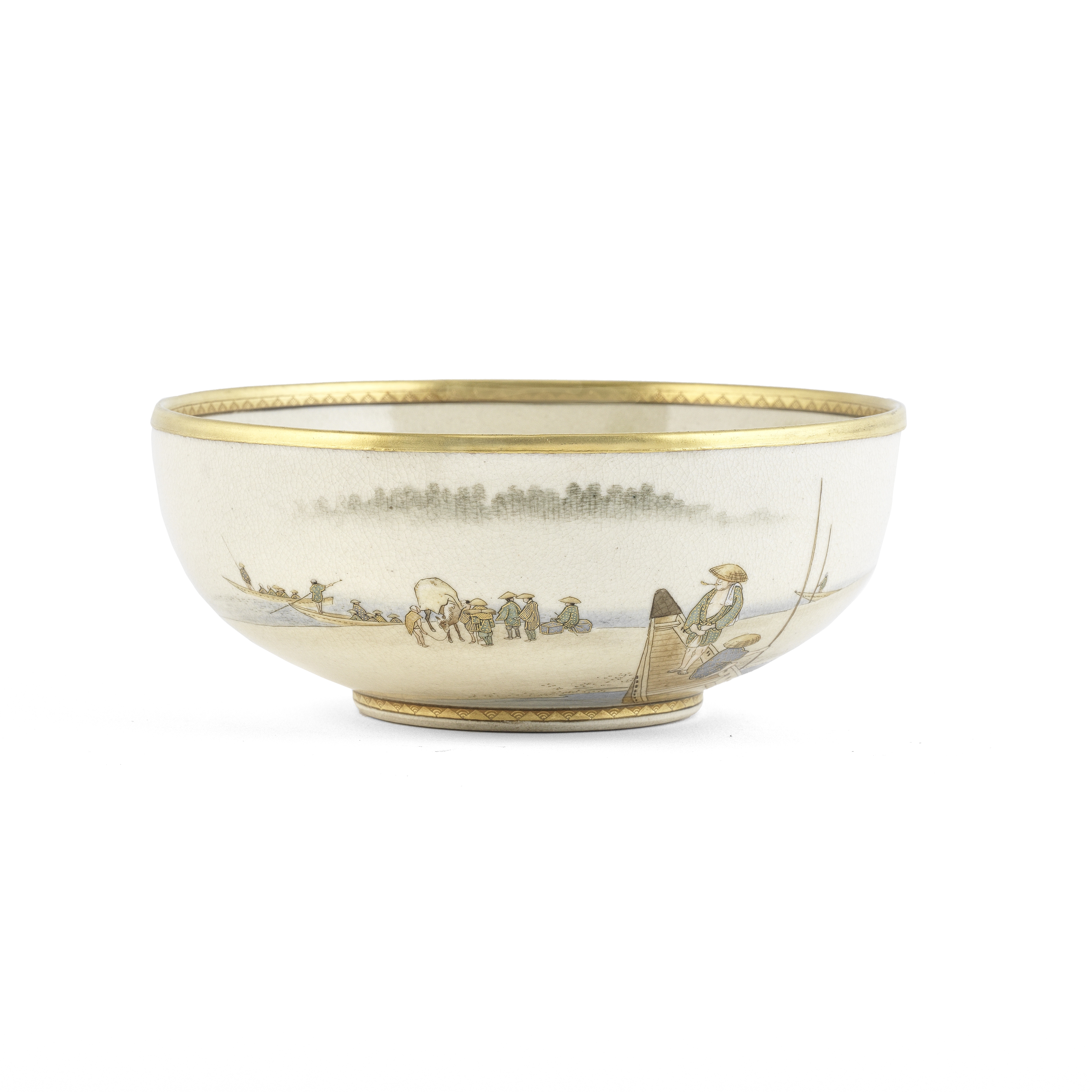 A SATSUMA 'BIJIN' BOWL By Koshida, Meiji Period