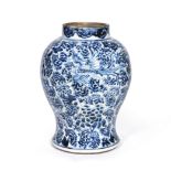 A BLUE AND WHITE 'PHOENIXES' JAR Kangxi