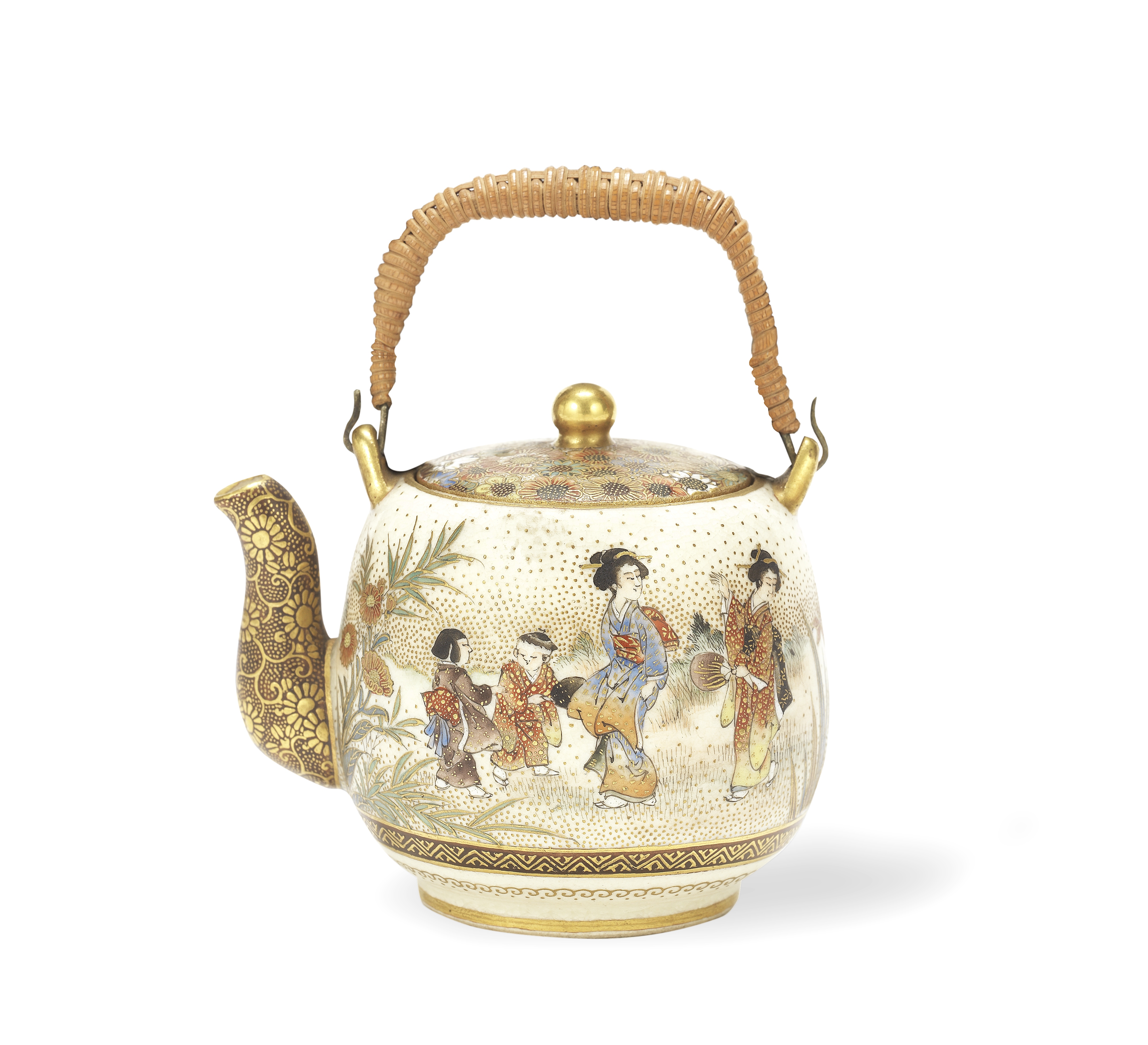 A SATSUMA MINIATURE EWER By Seikozan, Meiji Period (2)