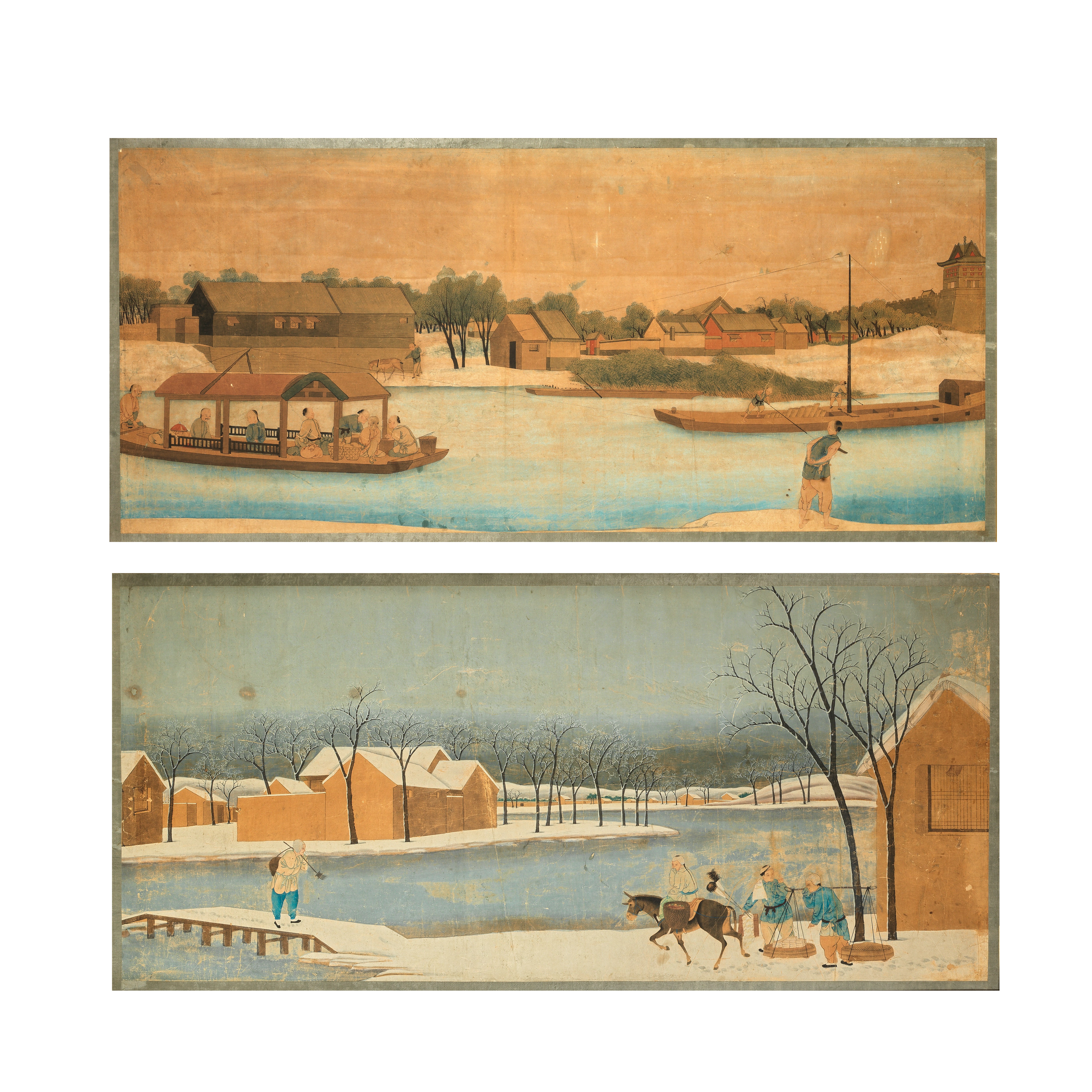 ANONYMOUS, CHINESE EXPORT SCHOOL (19TH CENTURY) 'Two views of Beijing' (2)