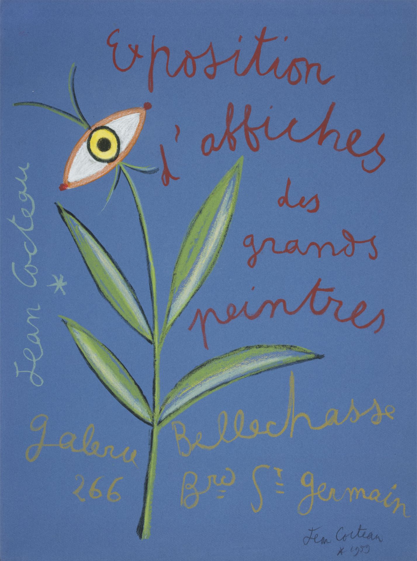 Jean cocteau exposaition affiches grands peintres
