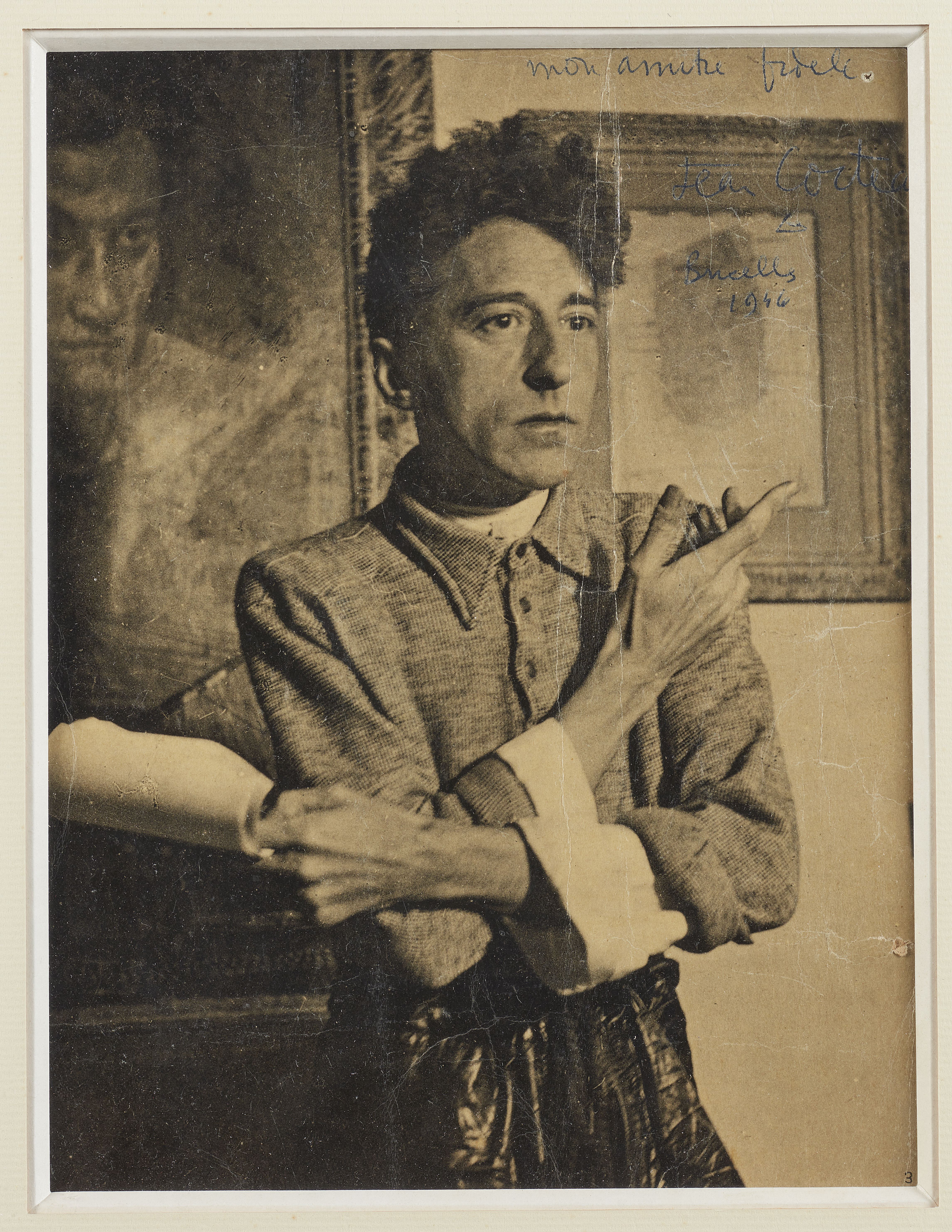 DIVERS ARTISTES Collection de cinq portraits de Jean Cocteau (5) (three signed and annotated by ...
