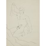 JEAN COCTEAU (1889-1963) Erotique - deux hommes (Ex&#233;cut&#233; vers 1947/1950 graphite o...