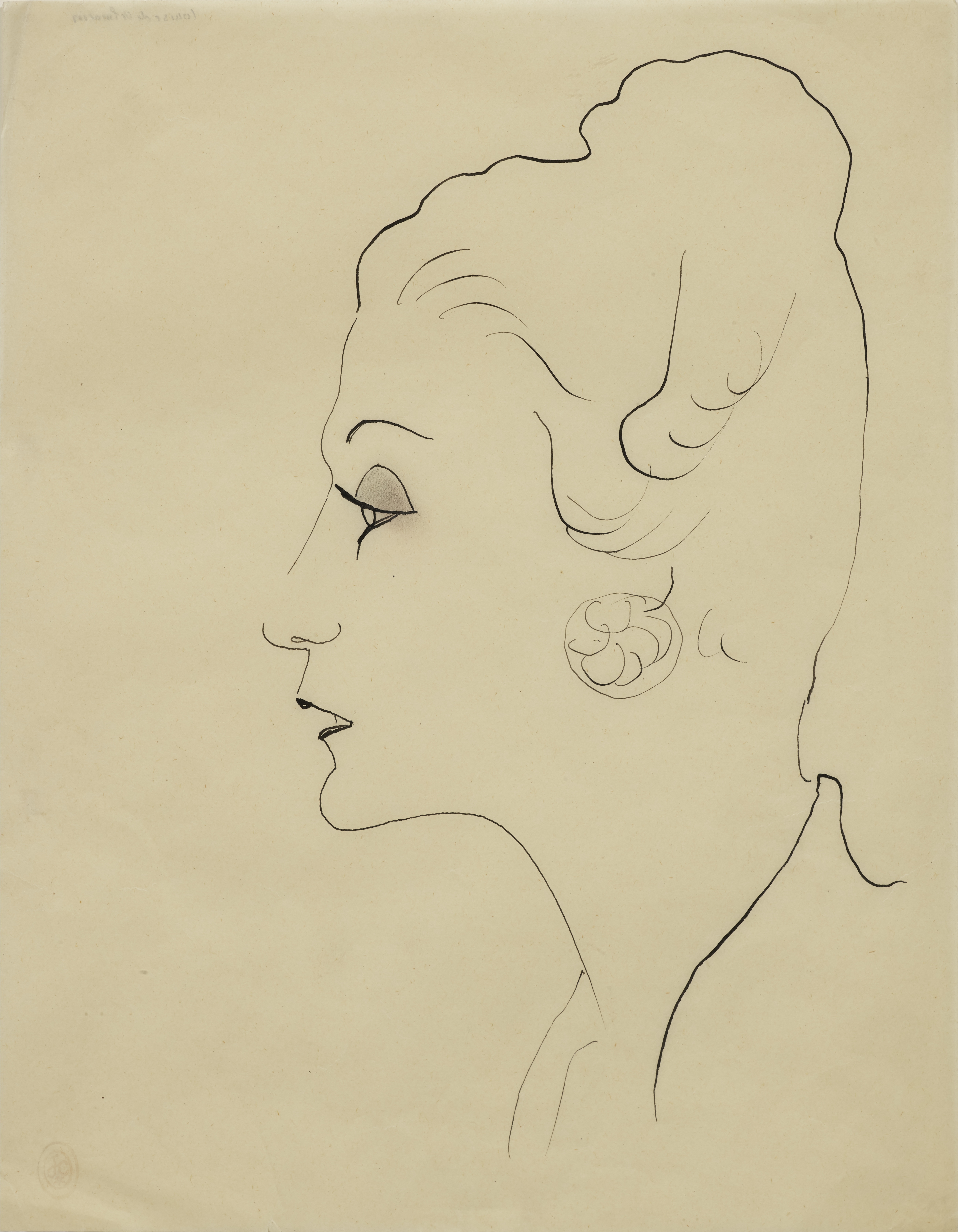 JEAN COCTEAU (1889-1963) Louise de Vilmorin (Ex&#233;cut&#233; vers 1933/1935 with the atelier ...