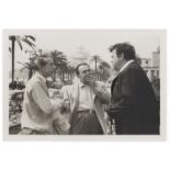 J. FENEYROL Jean Cocteau, Orson Wells, Edward G. Robinson au Festival de Cannes; Cocteau le magn...