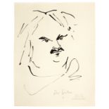 JEAN COCTEAU (1889-1963) Portrait d'Honor&#233; de Balzac (Ex&#233;cut&#233; en 1948signedIndia i...