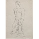 JEAN COCTEAU (1889-1963) &#201;rotique - &#201;tude pour une illustration de Querelle de Brest (b...