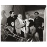 Lucien Clergue (1934-2014) Pablo Picasso et Jean Cocteau entour&#233;s de Serge Lifar, Luis Migue...