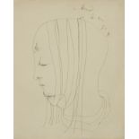 JEAN COCTEAU (1889-1963) Antigone (with the artist monogram and dedicated &#224; Bernard son ami ...