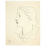 JEAN COCTEAU (1889-1963) Portrait de Louise de Vilmorin (Ex&#233;cut&#233; vers 1935 with the ate...