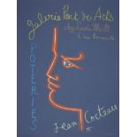 JEAN COCTEAU (1889-1963) Affiche Exposition de Poteries - galerie Pont des Arts; Trait de Feu (2...