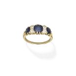 SAPPHIRE AND DIAMOND RING