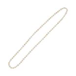 CITRINE AND CULTURED PEARL NECKLACE,