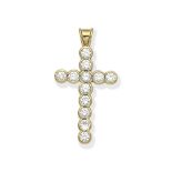 THEO FENNELL: DIAMOND CROSS PENDANT,