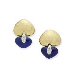 PONTE VECCHIO GIOIELLA: LAPIS LAZULI AND DIAMOND EARRINGS