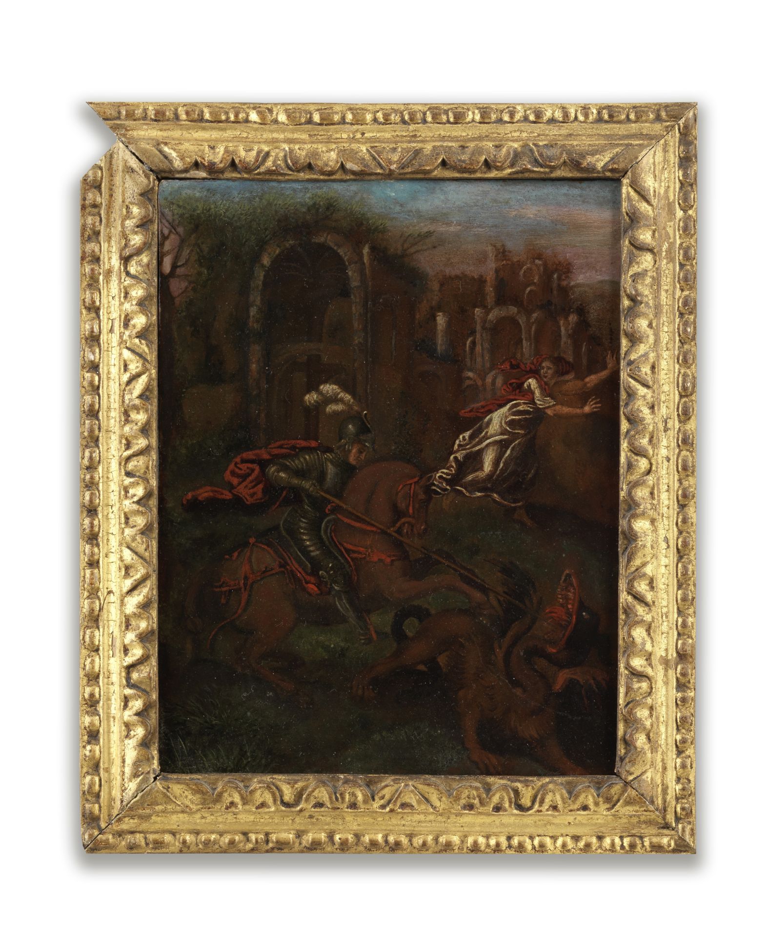 After Giulio Clovio, 17th Century Saint George and the Dragon