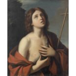 After Giovanni Francesco Barbieri, called il Guercino, 19th Century Saint John the Baptist unframed